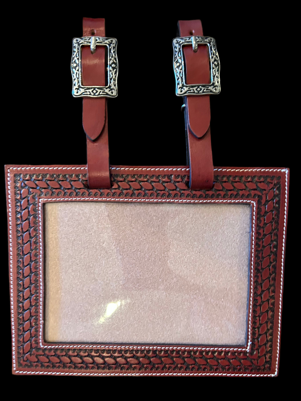 Number Holder Medium Basket Weave (Show Buckle)