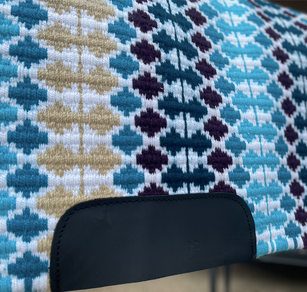 Dots Teal and Tan