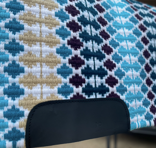 Dots Teal and Tan